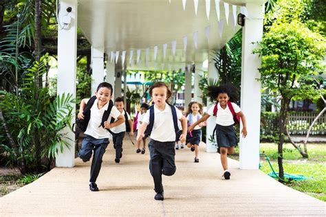 Premium Photo Happy Kids At Elementary School