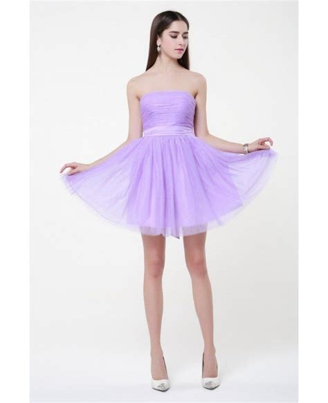 Simple Chiffon Lilac Chiffon Short Bridesmaid Dresses Dk227 569