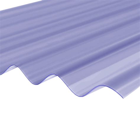 Clear Pvc Corrugated Roofing Sheet L25m W950mm T08mm