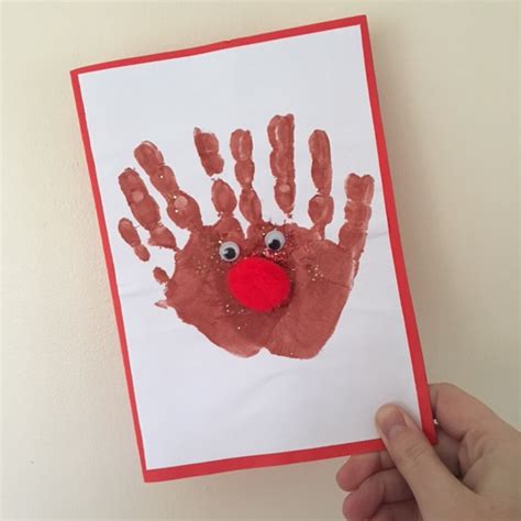 Fingerprint Christmas Card Ideas Emma And 3 Saves