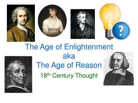 Ppt The Age Of Enlightenment Aka The Age Of Reason Powerpoint