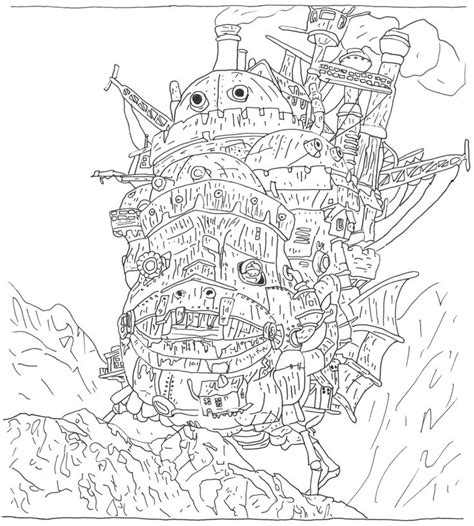 Easy howl's moving castle drawing tutorials for beginners and advanced. 104 best Howl's Moving Castle images on Pinterest ...