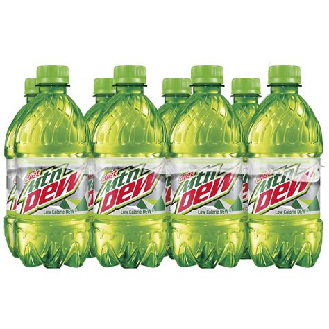 Diet Mountain Dew Citrus Soda Pop 12 Fl Oz 8 Pack Bottles