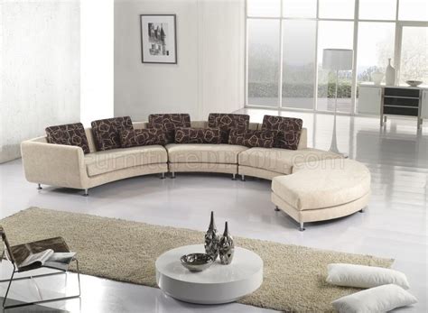 Ultra Modern 4pc Modular Sectional Sofa A94 Fabric Beige