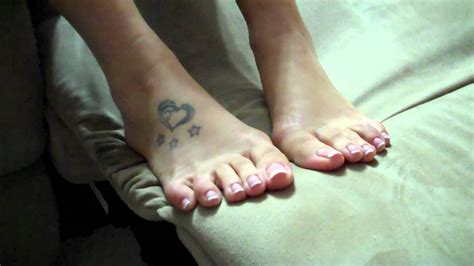 beautiful 24 year old latina feet french pedicure - YouTube