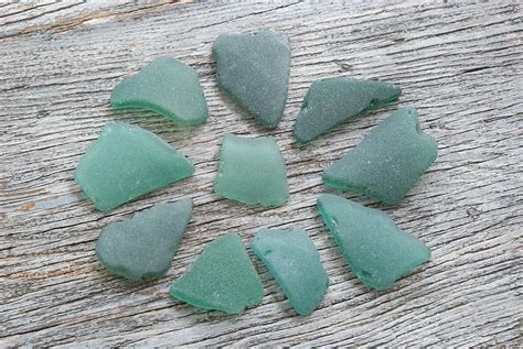 Teal Sea Glass Turquoise Beach Glass Rare Beach By Theseadreamers