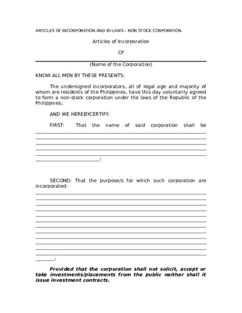 (DOC) Articles-of-Incorporation-and-By-laws-non-stock ...