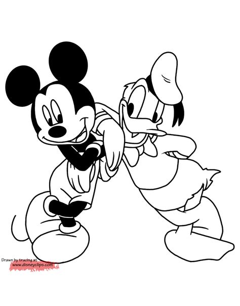mickey mouse friends coloring pages disney coloring book