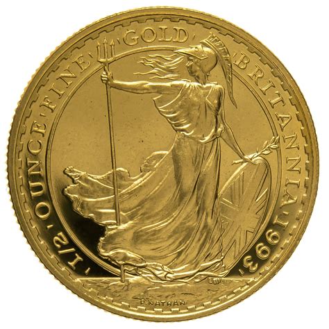 Buy A 1993 Half Ounce Proof Britannia Gold Coin From Bullionbypost