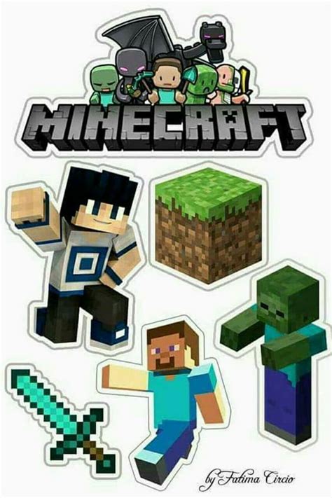 Check spelling or type a new query. Minecraft Party Free Printable Cake Toppers. - Oh My ...