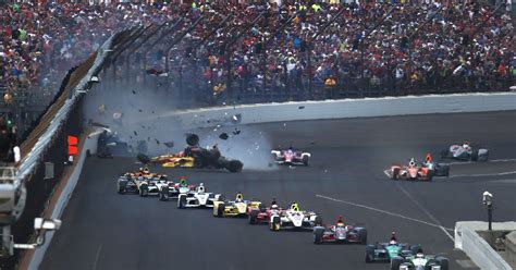 Despite Crashes Cars Stay On The Ground In Indy 500