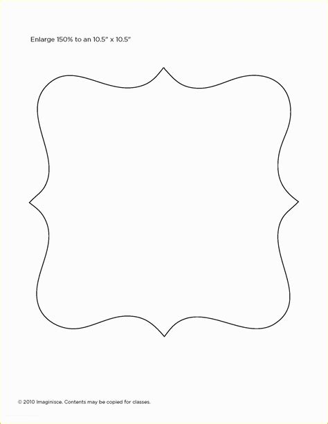 Printable Paper Frame Template