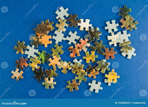 Jigsaw Puzzle Background Stock Photo Image Of Concept 103586422