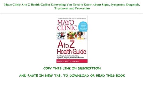Epub Download Mayo Clinic A To Z Health Guide Everything You Need To