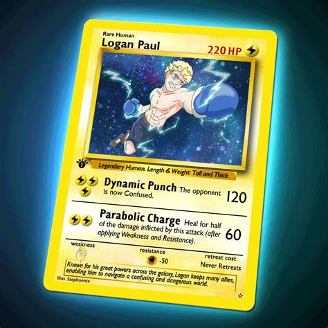Maybe you would like to learn more about one of these? YouTube boxer Logan Paul turns himself into an NFT Pokemon card