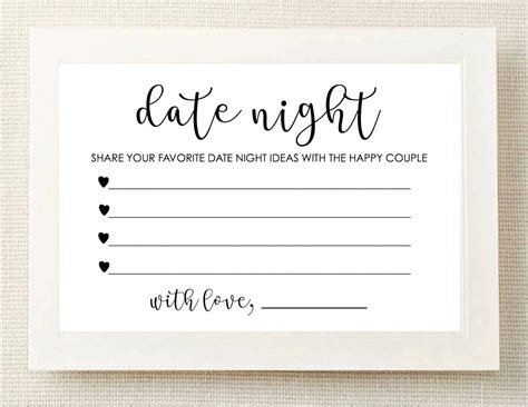 Printable Date Night Cards