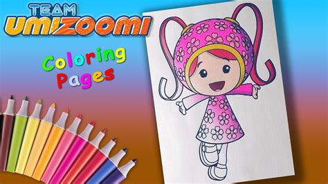 Team Umizoomi #ColoringForKids Milli Coloring Pages and #LearnColors
