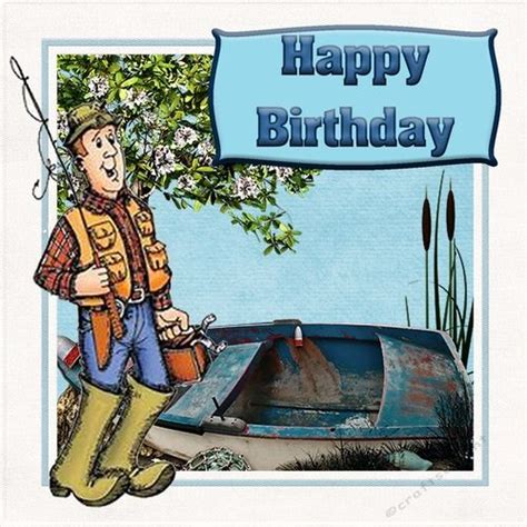 122 Happy Birthday Fisherman By Karen Garris This Mini Kit Makes 1