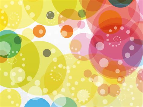 Colorful Circles Background Vector Vector Art And Graphics