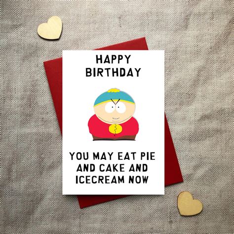 Funny Custom Handmade South Park Birthday Card Etsy