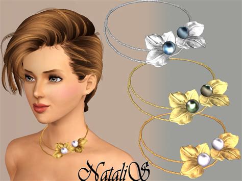 The Sims Resource Natalis Jeweled Pearl Necklace Fa