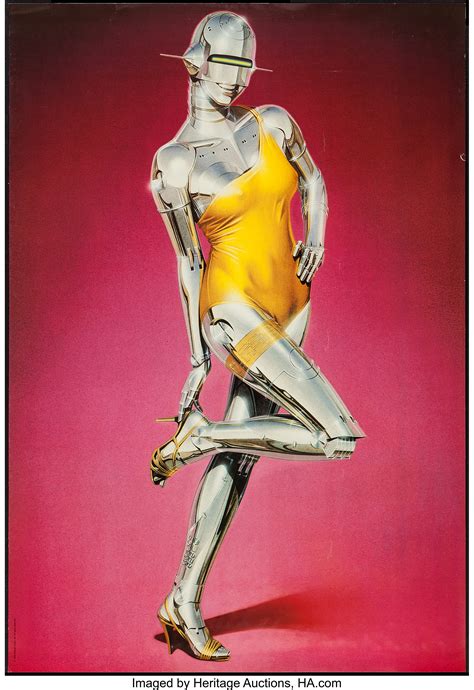 Sexy Robot By Hajime Sorayama Genko Sha 1983 Poster 24 X Lot