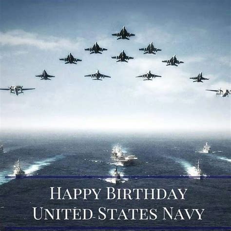 Navy Happy Birthday