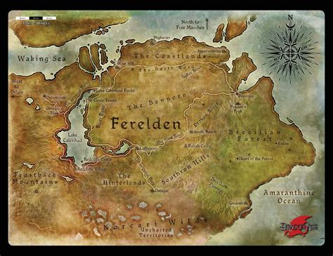 Dragon Age Map Of Ferelden Dragon Age Dragon Age Origins Dragon Age