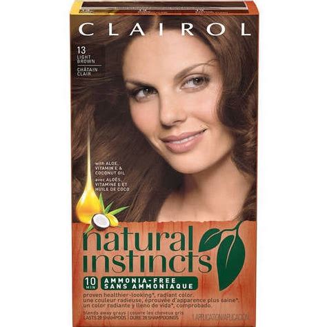 Clairol Natural Instincts Semi Permanent Hair Color Light Brown Suede 613