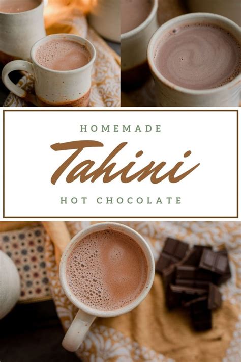Healthy Homemade Tahini Hot Chocolate