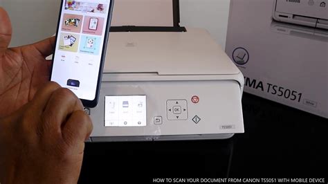 How To Scan Your Document From Canon Ts5051 With Mobile Device Youtube