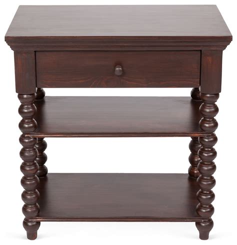 The great thing about hairpin legs is that they let you do what you want! Alex Spindle Side Table, Mahogany - Contemporary ...