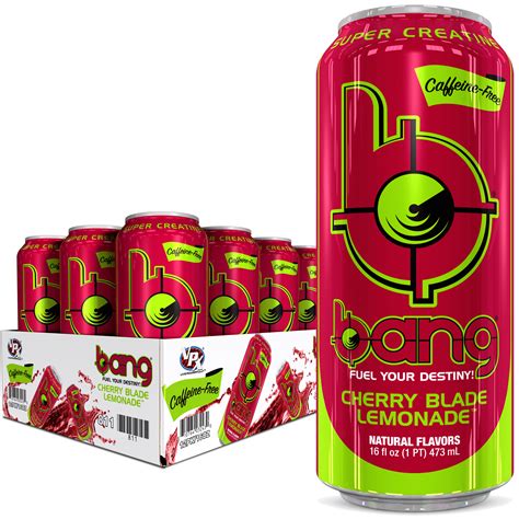 Bang Caffeine Free Cherry Blade Lemonade Energy Drink Calories