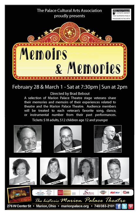 February 28 And March 1 ~ A Selection Of Marion Palace Theatre Stage