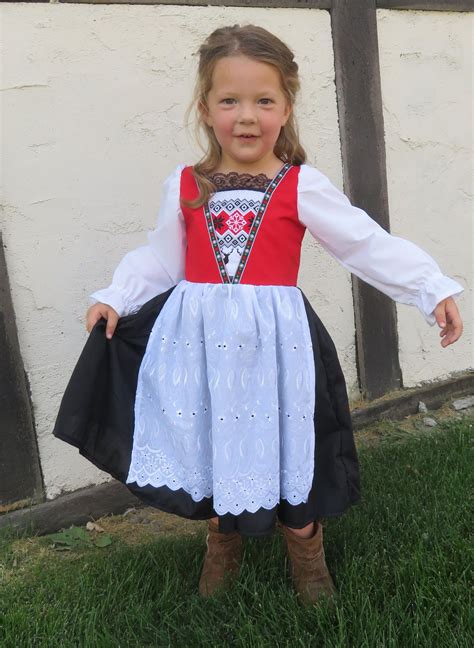 cute norwegian bunad national girls costume scandinavian etsy