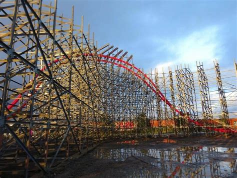 Construction Update Storm Chaser Roller Coaster At Kentucky Kingdom