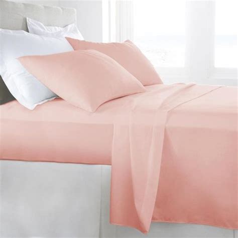 Luxor Single Light Pink 1000tc Egyptian Cotton Sheet Set Bunnings Australia