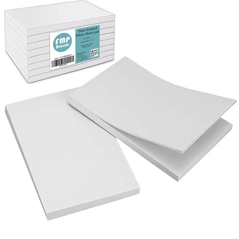 Buy Sheets Plain Notepad X White Blank Memo Pad Scratch Pad