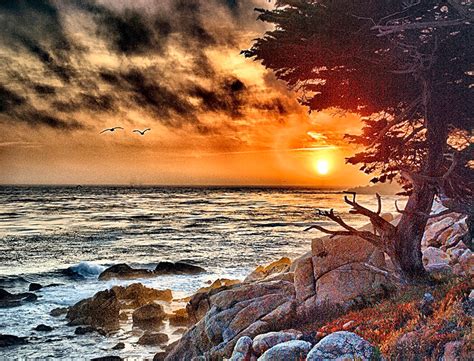 Coastal Sunset Monterey California Etsy