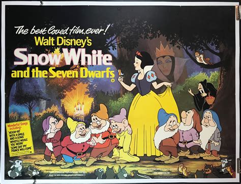 Disney Movie Poster Walt Disney S 1937 Snow White And