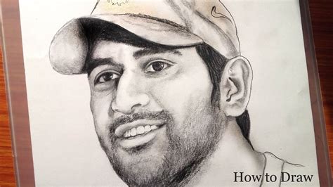 Drawing Ms Dhoni Is An Indian International Cricketer Very Easy Steps