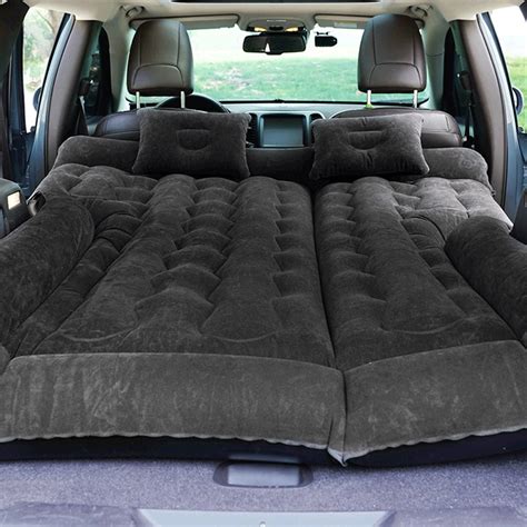 Black Suv Car Inflatable Mattress Travel Back Seat Air Bed Camping Sleep Folded Ebay