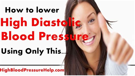 How To Lower Your High Diastolic Blood Pressure Quickly And Safely