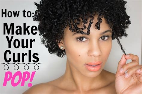 Use a moisturizing conditioner, to protect your hair from the curling iron heat. Best Way To Make Your Curls Or Coils Pop With Short Hair