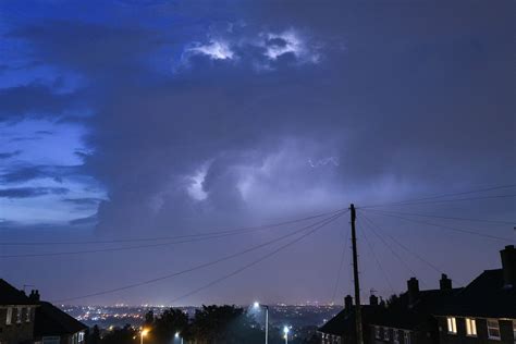 Thunderstorms Arrive In The West Midlands With Lightning And Flooded