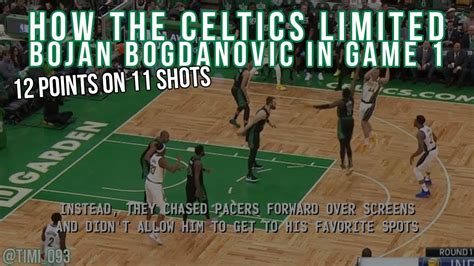 Standing at 6 ft 6 in (1.98 m). How the Celtics limited Bojan Bogdanovic in Game 1 - YouTube