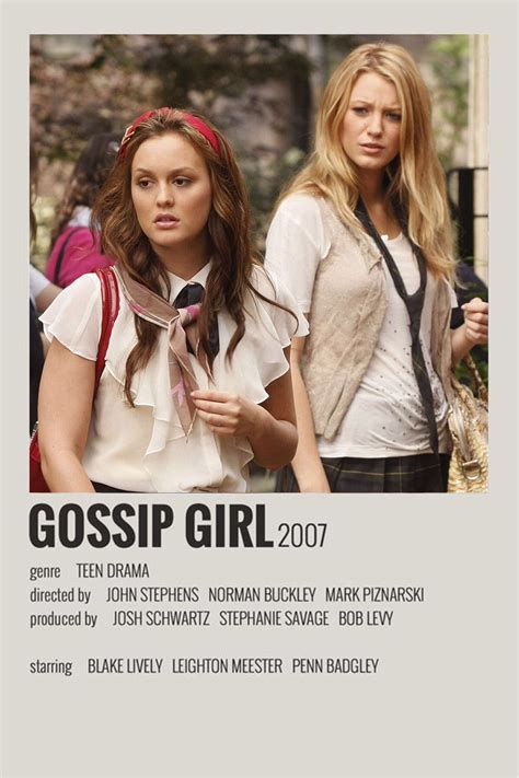 Gossip Girl Minimalist Polaroid Poster