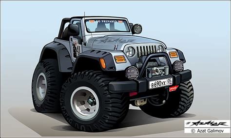 Here presented 50+ jeep drawing images for free to download, print or share. jeep wrangler. Artist - Azater | Автомобиль иллюстрации ...