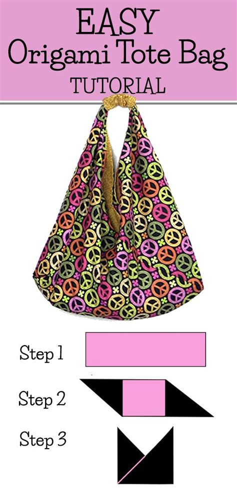 Easy Origami Tote Bag Tutorial This Is A Super Easy Diy Tote Bag