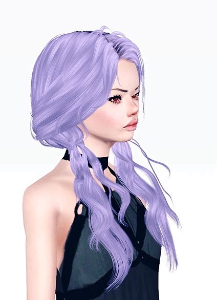 Double Wavy Ponytails Newseas Candy Sea Retextured By Jas Sims 3 Hairs
